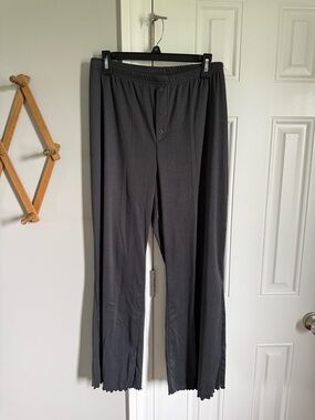 Old Navy Women's Dark Green Wide-Leg Lounge Pants